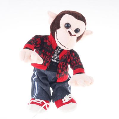 China Custom Plush and Dancing Singer Plush Toy With Sound Box Inside Monkey Toys for sale