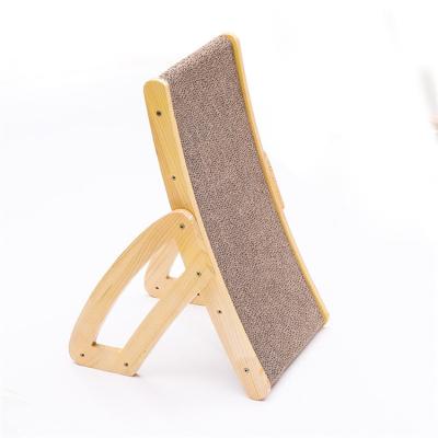 China Cats Vertical Anti Scratch Pad Sofa Toy Corrugated Paper Cat Scratch Solid Wood Board for sale