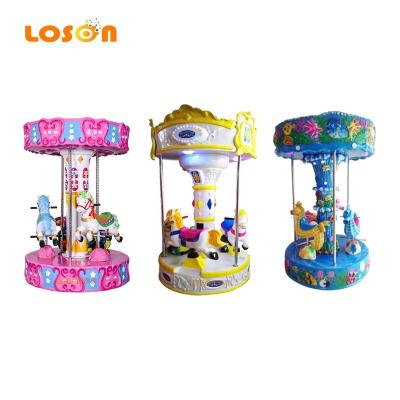 China Fiber glasses China fiberglass carnival horse mp5 screen of shopping mall carrousel amusement park kiddie rides coin operated games for sale