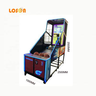 China Metal+wood 3d screen electronic video commercial adult street hoops arcade game shooting basketball coin operated machine for sale