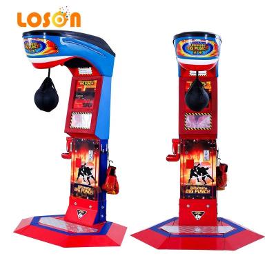 China Plastic+metal+wood+leather Coin operated arcade card payment punching bag kick matching vending training electronic boxing gaming machine price for sale