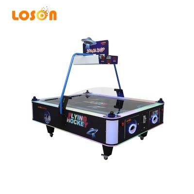 China Plastic+metal+wood Loson factory price bubble table 4 player arcade machine de mesa ice  air hockey coin operated games for sale for sale