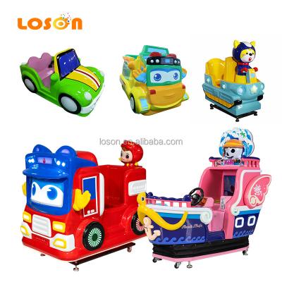 China Fiber glasses Loson Shopping mall screen of swing mini trackless amusement machine mechanism train kiddie ride coin operated games for sale for sale