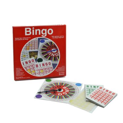 China Entertainment Family Fun Cardboard Game Games Bingo Board Portable Paper Card Game for sale