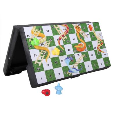 China Board Game Snake Ladder Plastic High Quality Magnetic Chess Set for sale