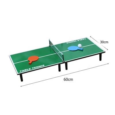 China Entertainment Indoor Sport Kids Portable Mini Game 60cm Table Tennis Wooden Desk Set for sale