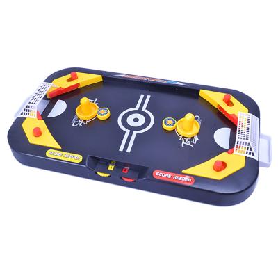 China Entertainment 2 in 1 Indoor Sports Kid Curling Ball Soccer Game 2 Desk Player Shooting Game for sale