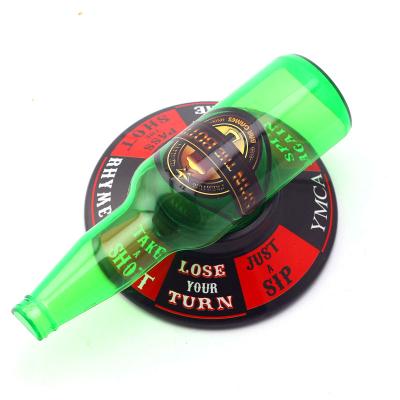 China Plastic Popular Party Game Spin Spin Drinking Bottle Roulette Gambling Game for sale