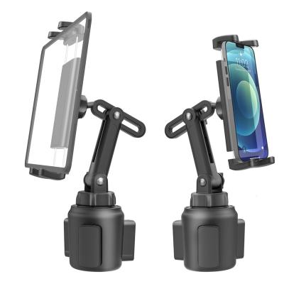 China Hot Sale Adjustable Car Cup Holder Adjustable Telescopic Arm Tablet Phone Holder Phone Mount for 4.7-12.9 inch Tablet for sale