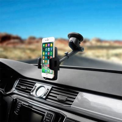 China Mobile Super Strong Suction Cup With Gel Dashboard Windshield Car Telescoping Phone Mount Cell Phone Holder For Smartphones for sale