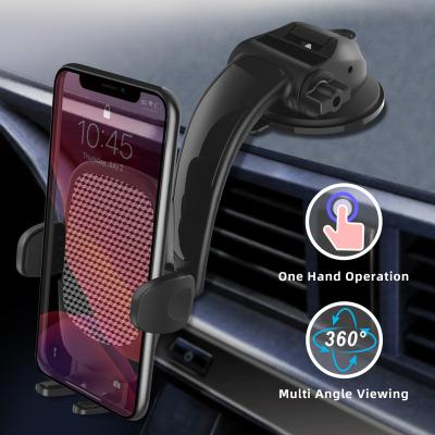 China Car Adjustable Adjustable Dashboard Gooseneck Anti-shake Bracket Suction Cup Car Phone Holder Mount for sale