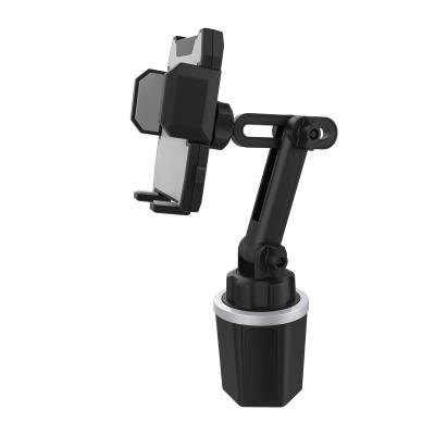 China Wholesale Customized Height Adjustable Acrylic Car Cup Phone Holder Holds A Touch Phone Holder With Telescopic Arm for sale