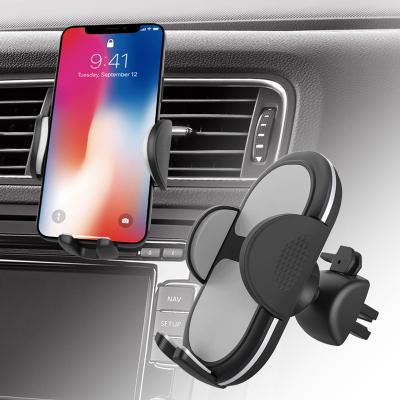 China Anti-Slip Adjustable Cell Phone 3-Level Air Vent Car Air Vent Soporte Movil Phone Holder Auto Phone Holder Air Vent Mount Holder For Car for sale