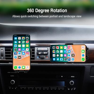 China New Type Adjustable Universal 360 Rotation Three-speed Car Cell Phone Air Vent Mount Holder for sale