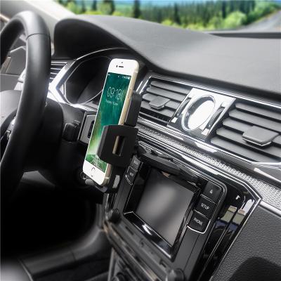 China Hot Selling Universal CD Slot Adjustable Car Mount 360 Rotation Mode Car Mobile Phone Holder for sale