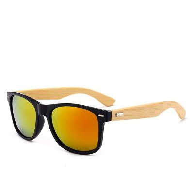 China 2021 Brand Classic Custom Cheap Men's Handmade OEM Sunglasses Wooden Bamboo Sunglasses for sale