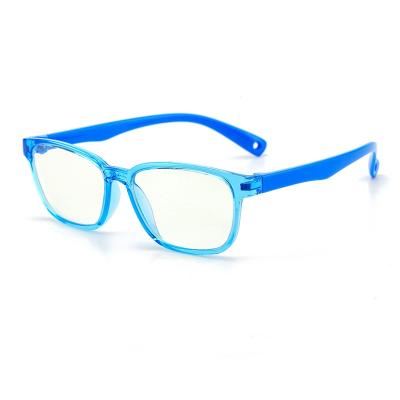 China New Arrival TR90 Fashionable Kids Optical Spectacle Flexible Blue Light Blocking Colorful Kids Glasses Frame for sale