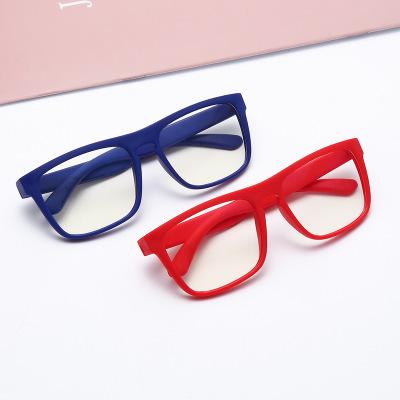 China New Fashion Sale Kids Optical Flexible Frame Blue Light Blocking Red Black Blue Color Children Glasses Frame for sale