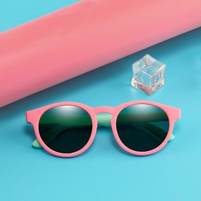 China Fashion Sunglasses 2021 New Round Shape Kids Sun Glass Fashion Style Kids Sunglasses For Girls for sale