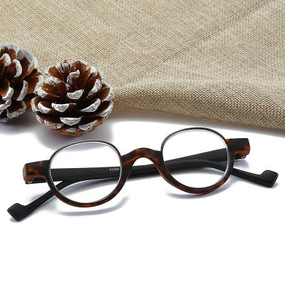 China 2020 New Fashion TR90 Slim Presbyopic Glasses Round Frame Women Men Reading Glasses for sale