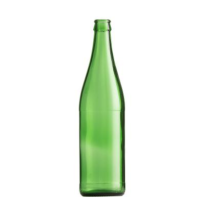 China Empty Beverage China 500ml Glass Beer Bottles With Crown Cap for sale