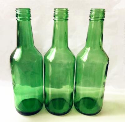 China Korean Green Beverage Soju Glass Bottle for sale