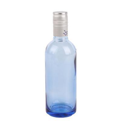 China Light Blue Transparent Beverage 100ml Liquor Bottle for sale