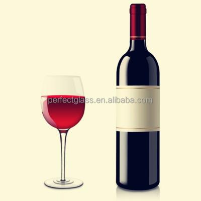 China Best Selling 750ml Eco-friendly Crystal Glass Wine Bottle for sale