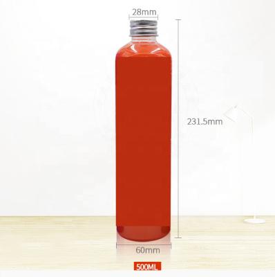 China 500ml Beverage Plastic Pet Juice Bottle for sale