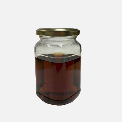 China Heatable 375ml Square Round Marine Bottle Jar Sealed Jar Transparent Glass for sale