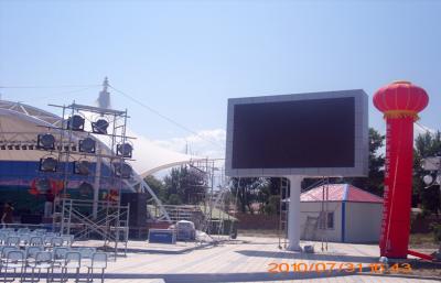 China Dust-Proof Commercial Stage P10 LED Screen Display For Railway Station , 1R 1G 1B for sale