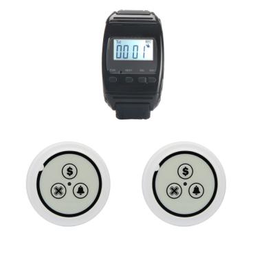 China Waiter Onsite Watch Pager Table Call Button System Restaurant Cafe Hospital Helthcare Restaurant Communication Call System for sale