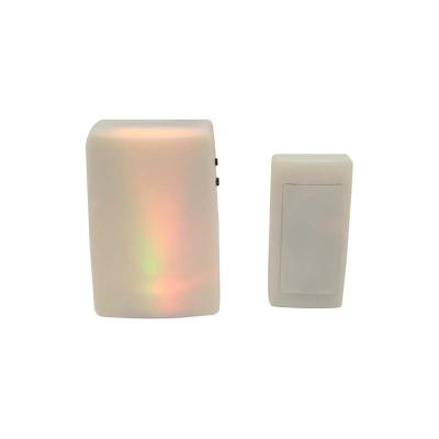 China ABS Plastic Wireless Door Bell Chime With Strobe Light Flashing Doorbell Excellent For The Elderly for sale