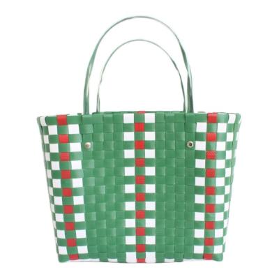 China Vintage PP Woven Straw Bag With PP Straw Handbag And Beach Bag for sale