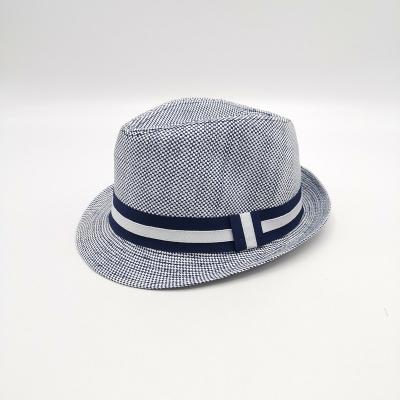 China 100% 2021 Eco-Friendly Wholesale Summer Kids Panama Paper Straw Beach Hats for sale