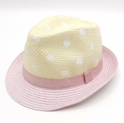 China 100% Eco-friendly Wholesale Summer Girls Panama Paper Straw Beach Hats for sale