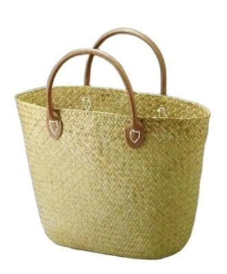 China Recycled Straw Bag Eco-Friendly Handmade Straw Bags Best Selling Sea Straw Bags Fashion Elegant Natural Women Tote Straw Bags for sale