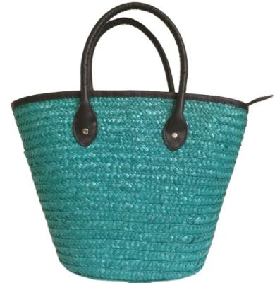 China Fashion Colorful Wheat Straw Beach Bag for sale