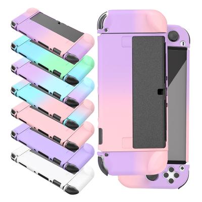 China PC For Nintendo Switch Oled Console Protective Case Shell Protector Cover Gaming Accessories Gradient Plastic Color for sale