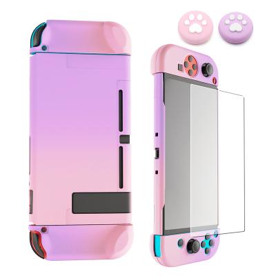 China ABS New Gradient Color Protective Case Shell Protector Cover For Nintendo Switch Oled Console Game Accessories for sale