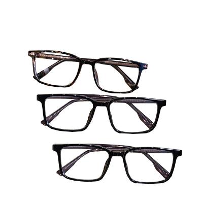 China Square Shaped New Glass Frame TR90 Glass Frame Creative Transparent Feelings Retro Glasses To Frame Suitable For Everyone for sale