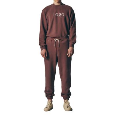 China design Logo Sweatsuit Set Tracksuits 2021 Custom Anti-wrinkle Hoodie And Sweatpants Set For Men for sale