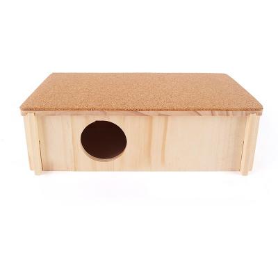 China Breathable With Stairs Shelter Hamster House Wooden Maze Toys Small Animal Toys for sale