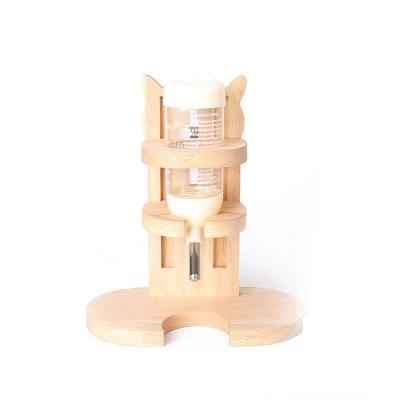 China Automatic Solid Wood Golden Bear Water Dispenser 80ML / Vertical Hamster Hamster for sale