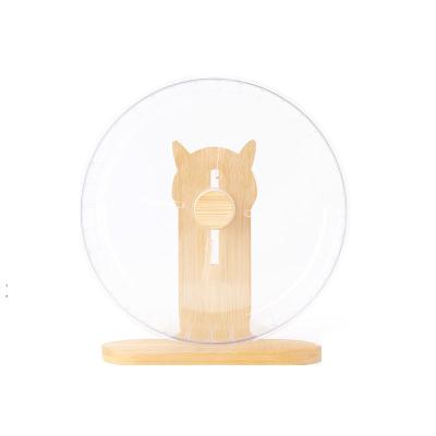 China Sustainable Wooden Rodent Exercise Running Wheel For Hamsters Gerbils Mice Rats Treated Wood for sale