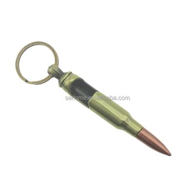 China Viable Bullet Shell Casing Bottle Opener Cool Bullet Bottle Opener Key Chain for sale