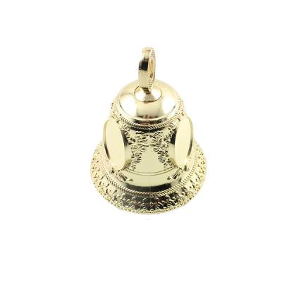 China Global Vintage Gold Plating Souvenir Metal Zinc Alloy Custom Dinner Bell for sale