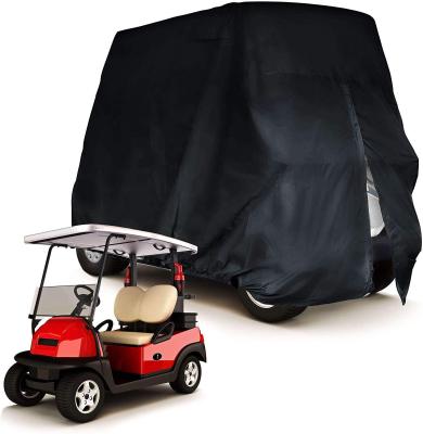 China Clean zhanxin 2 seats golf cart rain cover with doors for cold weather for sale