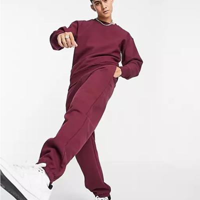 China Wholesale Custom 100% Cotton Mens Two Piece Set Breathable Tracksuits Sport Wear for sale