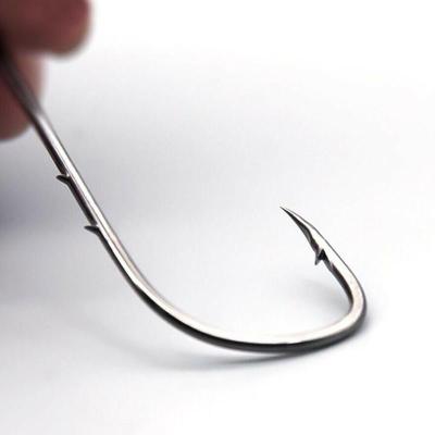 China High Quality Recyclable Outdoor Fishing Sports Lanyard High Carbon Steel Barbed Hook for sale